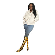 Load image into Gallery viewer, White Puffer Coat

