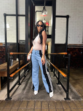 Load image into Gallery viewer, Mixed Denim Trackpants
