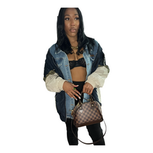 Load image into Gallery viewer, Denim Color Block Jacket
